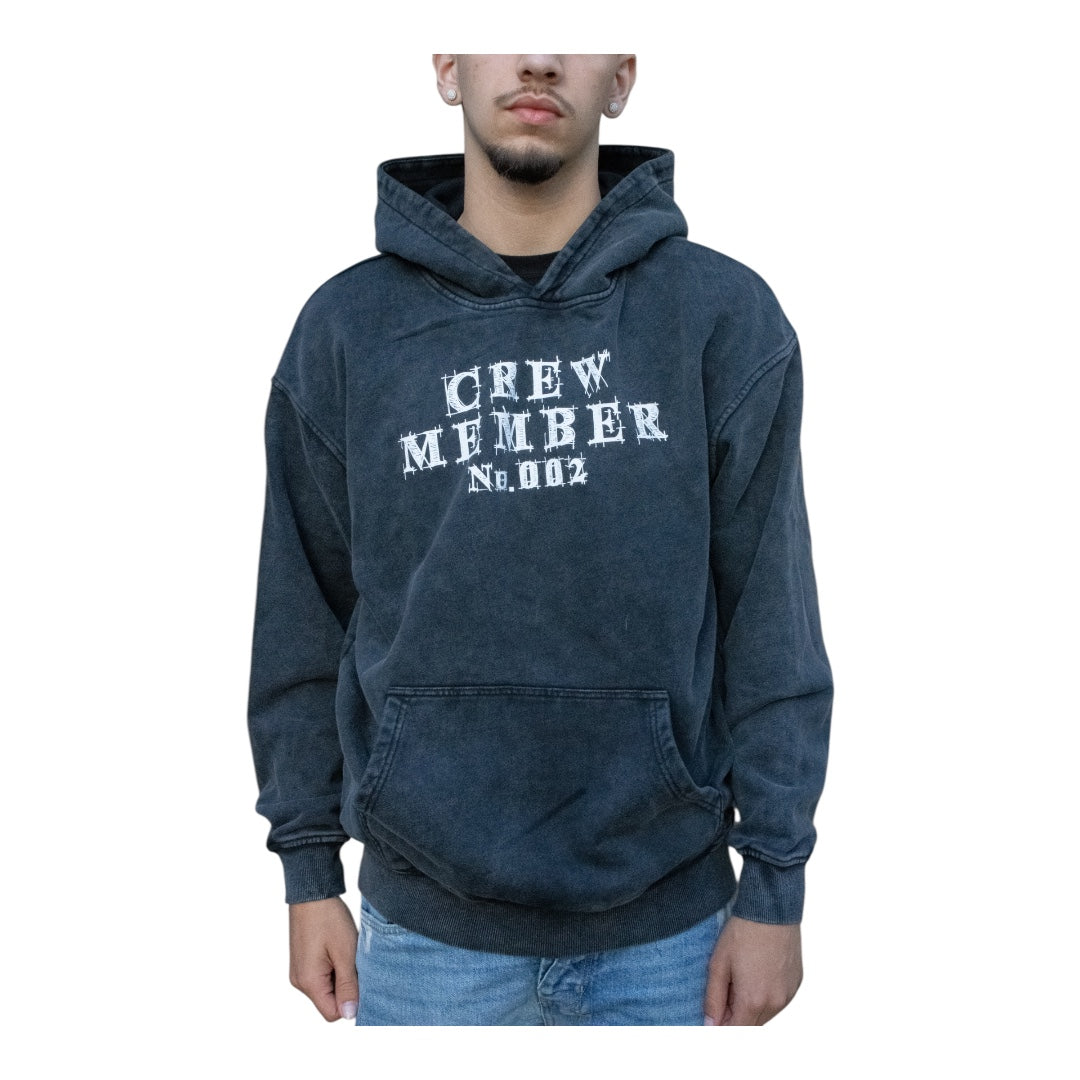 Crew Member Oversized Hoodie - Acid Washed 420 GSM