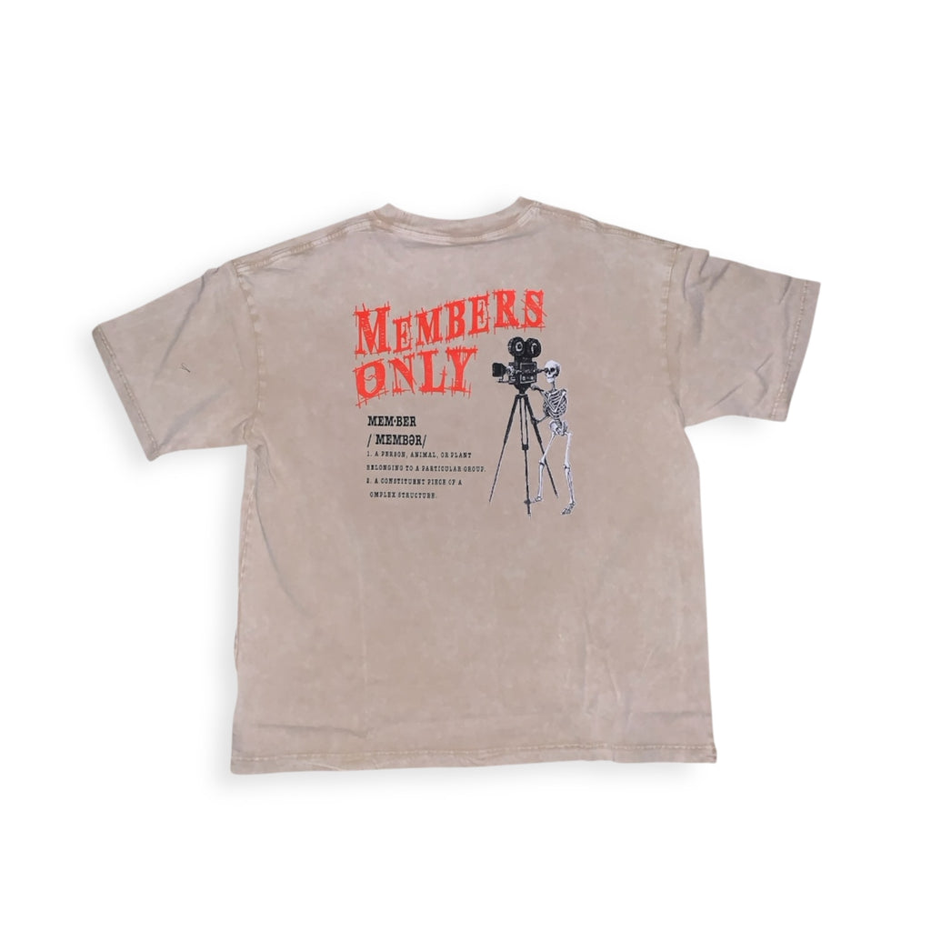 Member's Only Graphic Tee - Snow Washed 250 GSM