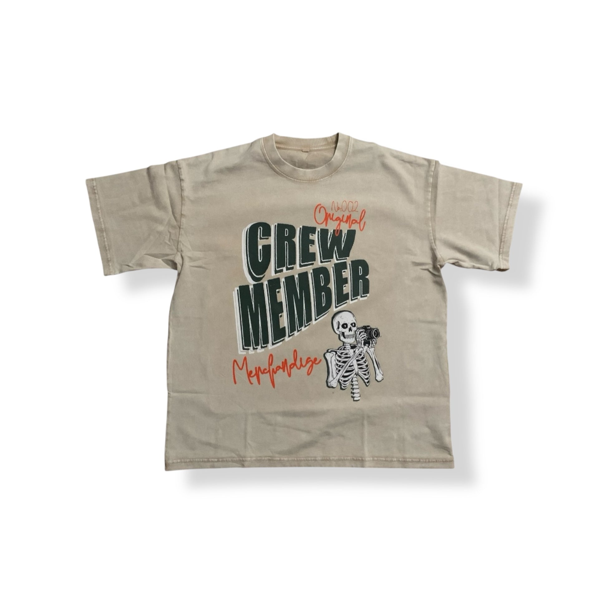 Crew Member Graphic Tee - Snow Washed 250 GSM