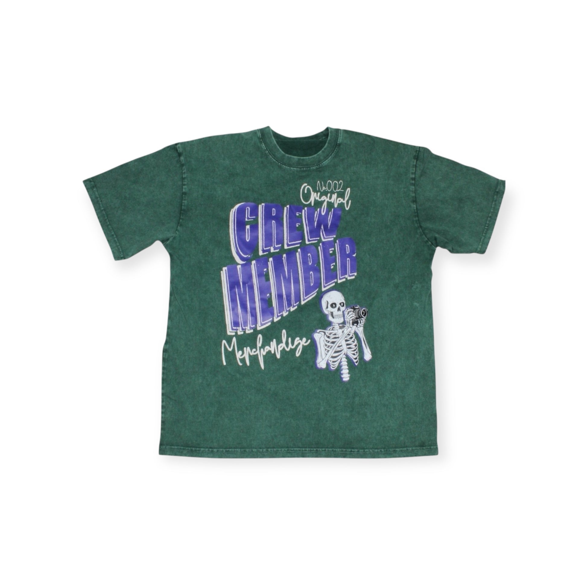 Crew Member Graphic Tee - Snow Washed 250 GSM