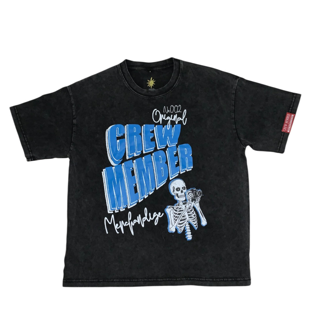 Crew Member Graphic Tee - Snow Washed 250 GSM