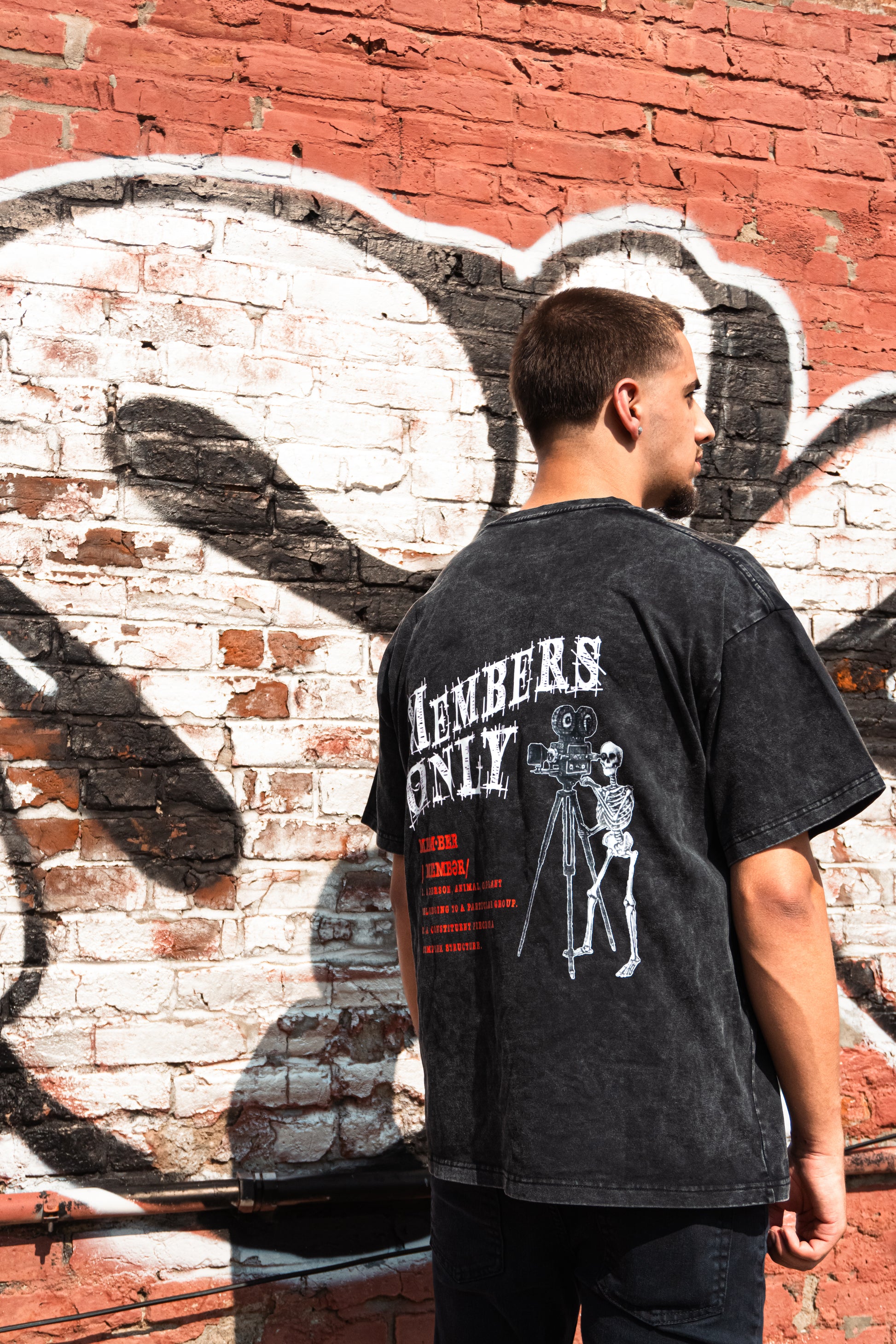 Member's Only Graphic Tee - Snow Washed 250 GSM