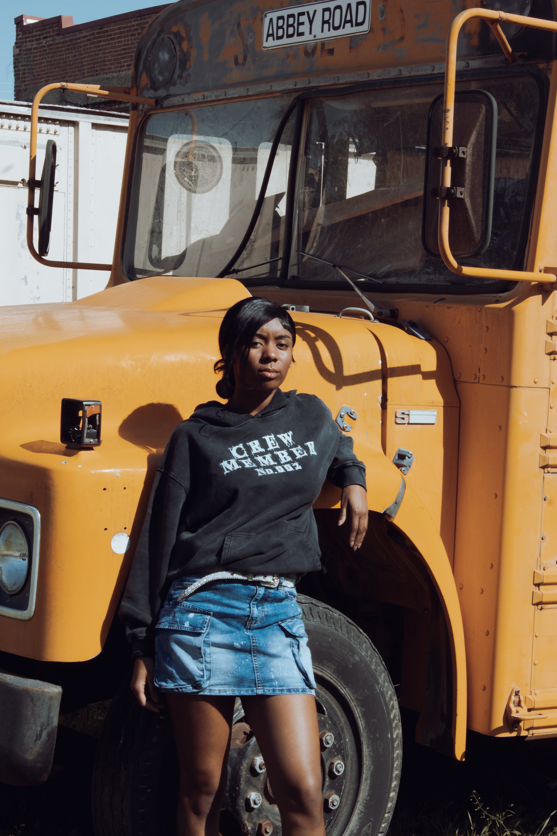 Crew Member Oversized Hoodie - Acid Washed 420 GSM