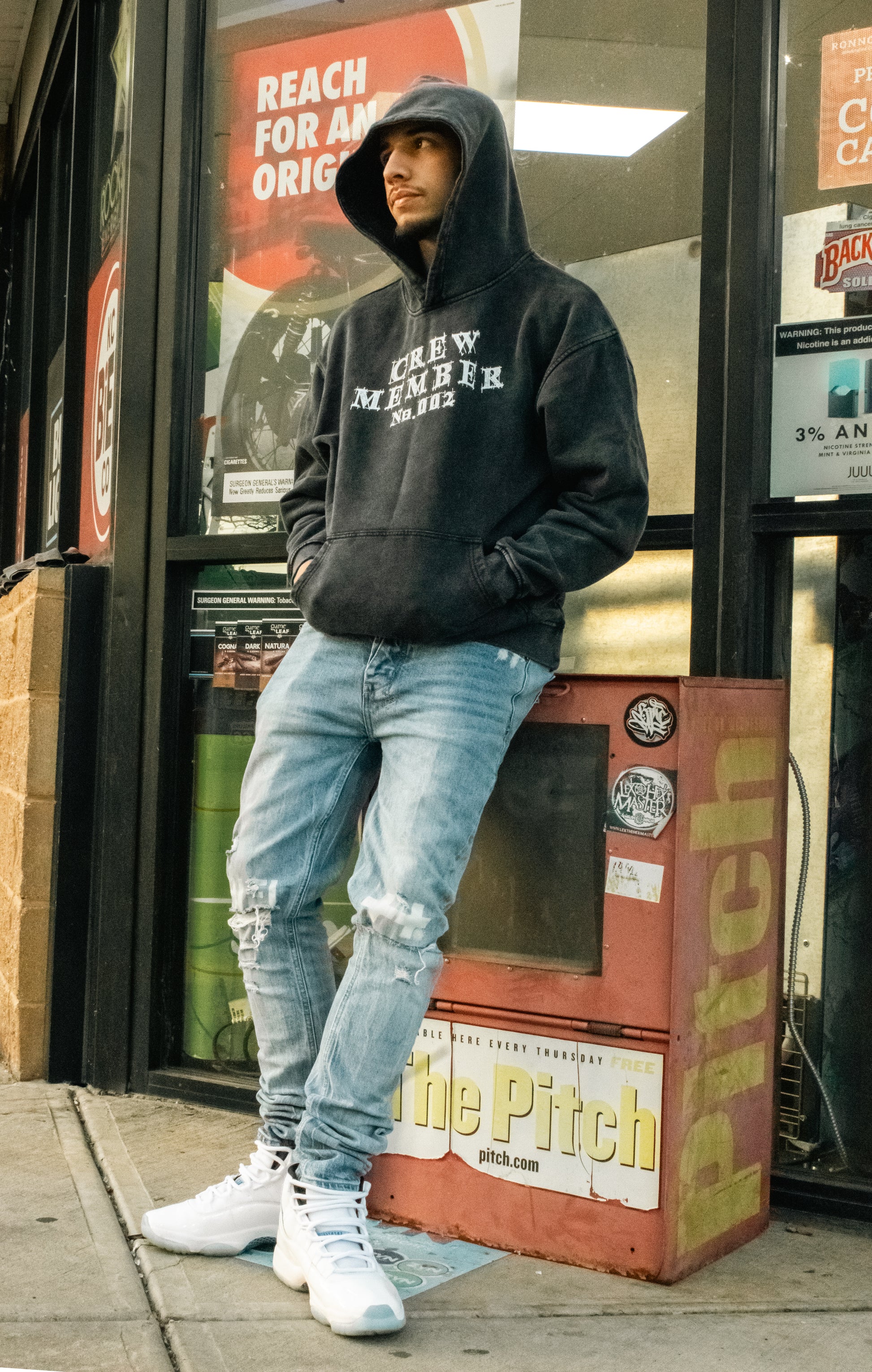 Crew Member Oversized Hoodie - Acid Washed 420 GSM